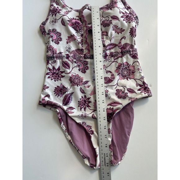 BECCA Sample Piece Tahiti Floral One-Piece Swimsuit Women's Size Small - Picture 6 of 13